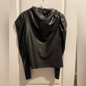 Express leather top xsmall new